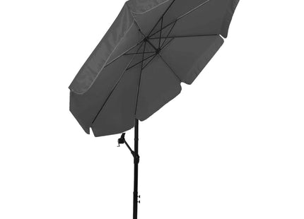 Zweef Parasol | Kantelbaar | Waterafstotend | Grafiet | Ø 350 CM