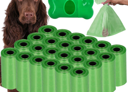 Poepzakjes - Voor Honden - Sterk - Groen - 24 Rollen - 432 Stuks
