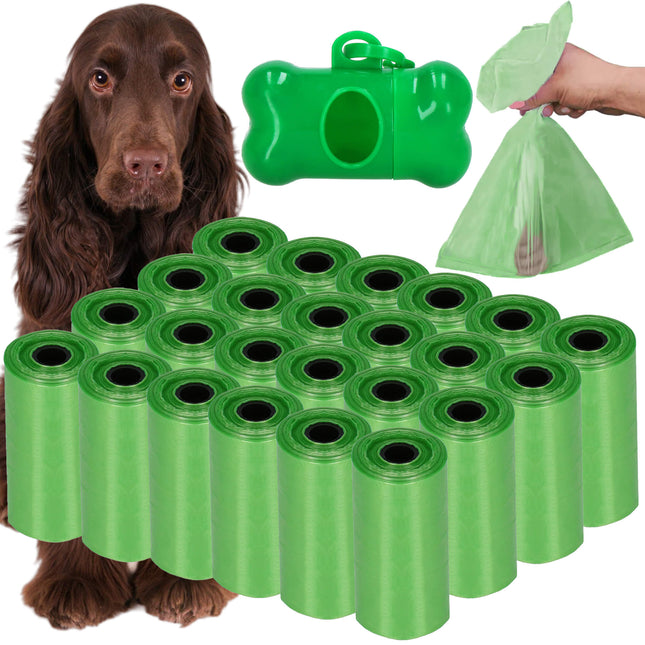 Poepzakjes - Voor Honden - Sterk - Groen - 24 Rollen - 432 Stuks