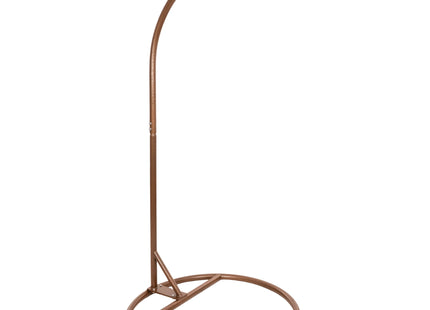 Hangstoel | Egg Hangstoel | XXL 125 cm | Inclusief Standaard & Kussen | Bruin/Rotan
