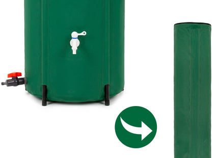 Regenton - Regenwatertank - Opvouwbaar - Met Kraan - 2 Kranen - 100 L