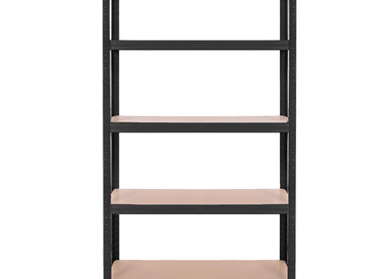 Opbergrek - Stellingkast - 675 KG - Metaal - 675 KG - Zwart - 150 x 75 x 30 cm - 2 Stuks