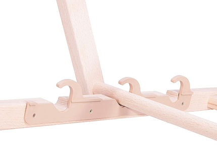 Ligbed | Strandstoel | Ligstoel | Verstelbaar | Beukenhout | Handgemaakt | Licht Grijs