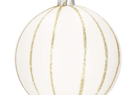 Kerstballen | 30 Stuks | 5 cm | Goud/Wit