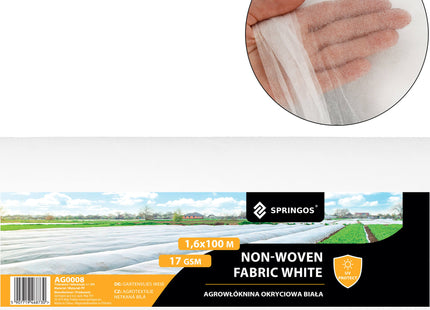 Vliesdoek - Vliesdoek Plantenbescherming - 17 G/M2 - 100 x 1.6 M