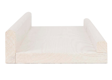 Wandplank - Boekenplank - Ophangbaar - Kruidenplank- Wit- Grenenhout - 10 Kg - 30 cm - 2 Stuks
