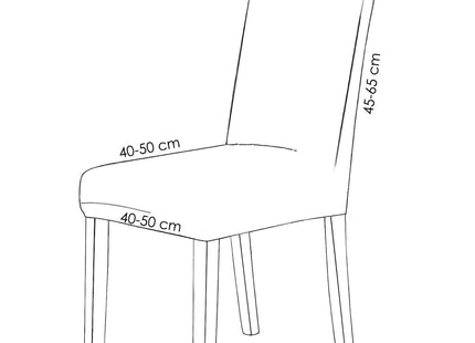 Stoelhoes - Voor Eetkamerstoelen - Met Stretch - Visgraat - Grijs