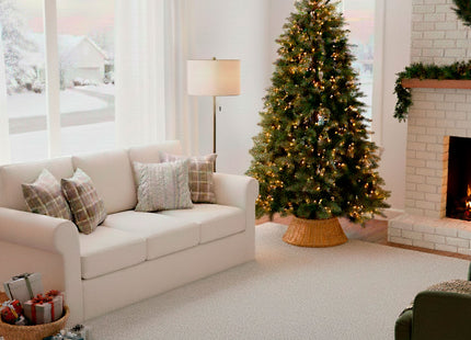 Kerstboomrand | Kerstboomhouder | Kerstboomstandaard | Rieten | 58 Cm | Lichtbruin