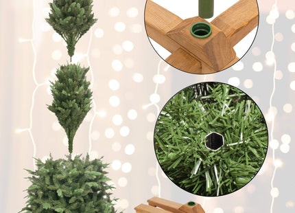 Kunstkerstboom | Royal Trees Siberisch Sparrenhout | 240 cm | Zonder Verlichting | Houten Standaard