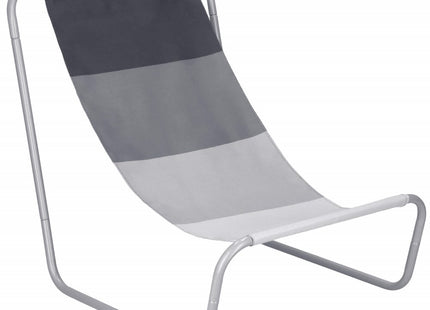 Ligstoel | Strandstoel | Ligbed | Inclusief Draagtas | Grijstinten