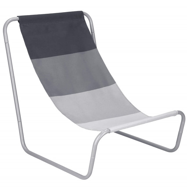 Ligstoel | Strandstoel | Ligbed | Inclusief Draagtas | Grijstinten