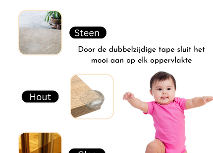 Hoekberschermers | 10 Stuks | Hoekbeschermers Tafel | Hoekberschermers Baby | Transparant
