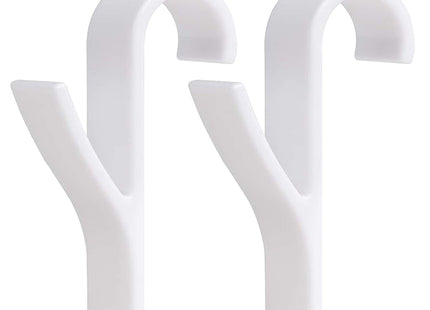 Radiator Haak - Handdoek Haak - Kleding Haak - Ophanghaak - Wit - 2 Stuks