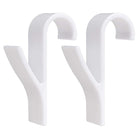 Radiator Haak - Handdoek Haak - Kleding Haak - Ophanghaak - Wit - 2 Stuks