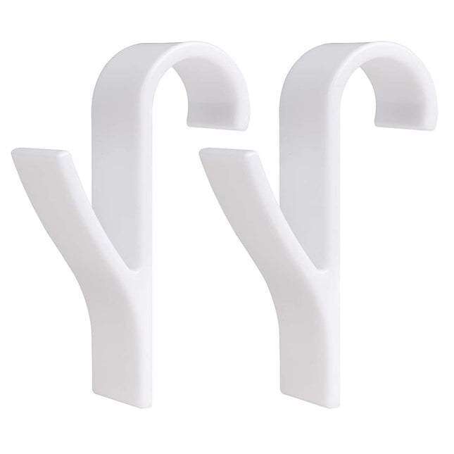 Radiator Haak - Handdoek Haak - Kleding Haak - Ophanghaak - Wit - 2 Stuks