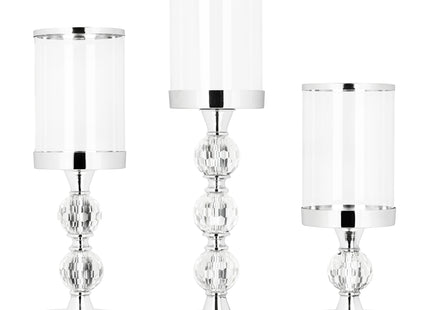 Kandelaars | Zilver | Metaal | Kunststof |  Set Van 3 | 28/35,5/41