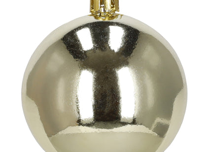 Kerstballen | 37 Stuks | 7/13 cm | Rood | Goud | Parelmoer