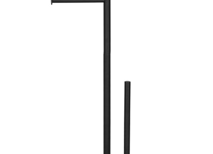 Toiletbutler | Toiletrolhouder | Toiletborstel Met Houder | Toiletaccessoire | Zwart | 55 cm