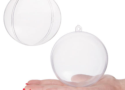Hobby/DIY Kerstbal | 1 Stuk | 10 cm | Transparant