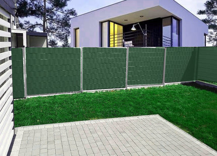 Vlechtband | Privacyfolie | Vlechtband Voor Tuinafsluiting | PVC | 50 m | 450 g/m² | 19 Cm | Groen