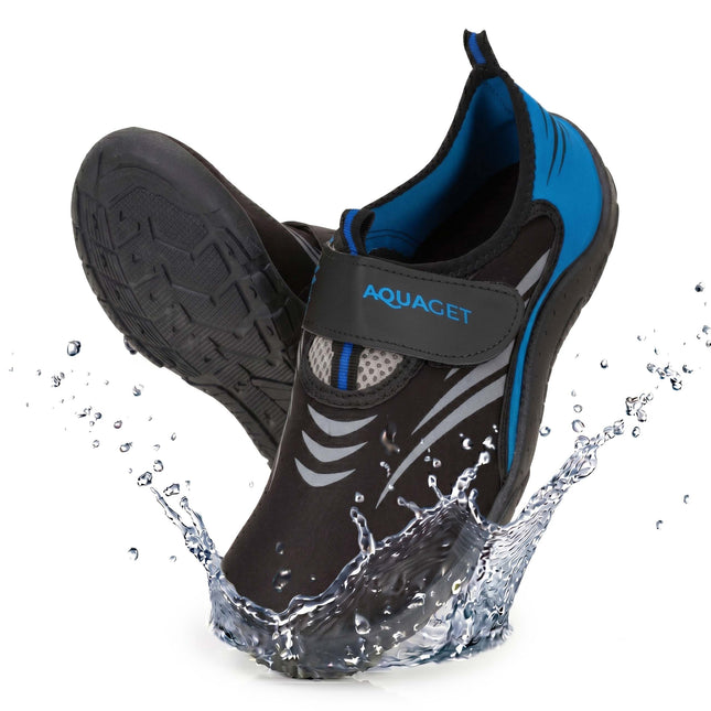 Waterschoenen - AQUA Shoes - Sneldrogend - Rubber - Unisex - Blauw/Zwart - Maat 41