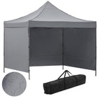 Partytent - 300x300xcm - Hoogte Verstelbaar - PVC - Polyester - Harmonica- Frame - Grijs