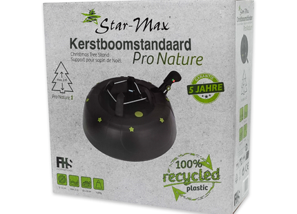 Kerstboomstandaard - Uniek Design - Extra Stevig - 5 Jaar Garantie - Zwart - Tot 200 CM - Ø 32 CM