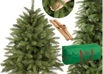 Luxe Kunstkerstboom | Scandinavian Spruce | 120 cm | Zonder Verlichting | Royal Trees |  Opbergtas