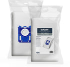 SQOON® Stofzuigerzakken  Geschikt voor Philips / AEG Standard Bag 3-D - Vervangt Model GR201S / E200S / FC8021 - 10 Stuks
