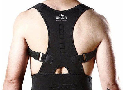 Verstelbare Magnetische Schouder- En Rug Brace | Effectieve Rugbrace Deluxe Voor Man En Vrouw (Zwart) - Maat L