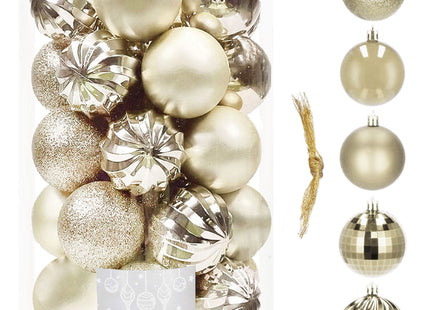 Kerstballen | 20 Stuks | 6 cm | Champagne