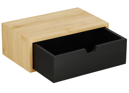 WC Rolhouder | Toiletrolhouder Met Plank | Opbergvak | Staal | Beige | Zwart
