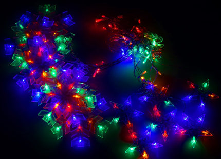 Kerstverlichting Sterrengordijn | Sneeuwvlok | Multicolor | 2 m | 138 Led's