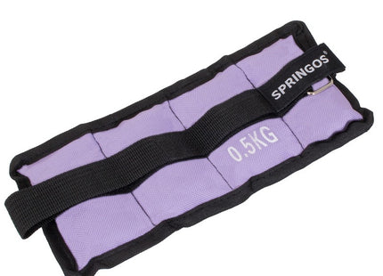 Pols- en enkelgewicht | 2 Stuks | 0.5 kg | Paars