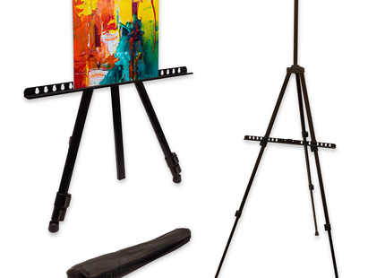 Muntel® Schildersezel - Inklapbaar &amp; Verstelbaar - Inclusief Draagtas - Tot 168 cm