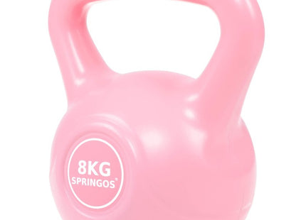 PVC Kettle Bell | Kettlebell | 8 kg | Roze
