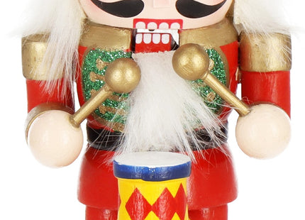 Notenkraker Kerst | Houten Soldaat | Kerstversiering | Multicolor | 15,5 cm