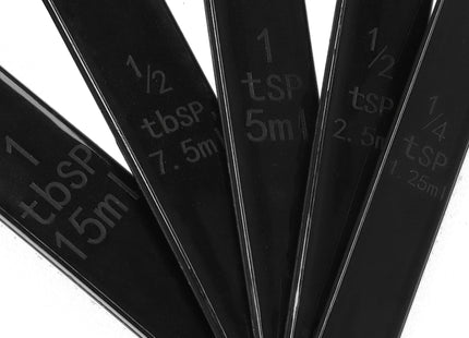 Maatlepels - Keuken Accessoires - Kunststof - 10 Stuks - Zwart