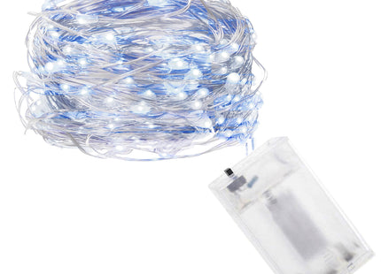 Kerstboomverlichting - 100 LED - Microdraden - 9.9 M - Koel Wit/Blauw