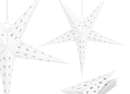 Kerst Ster | Papier | Opvouwbaar | 60 cm | Wit