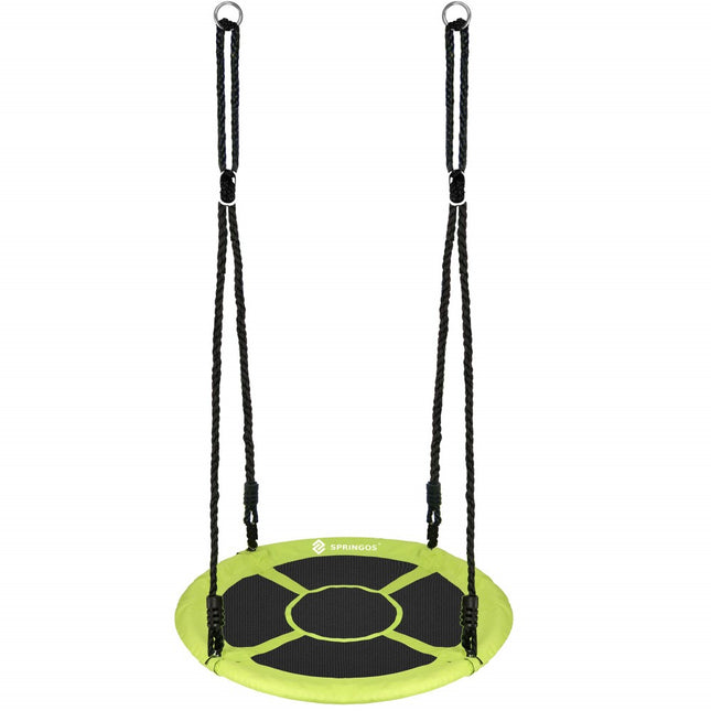 Nestschommel | Kinderschommel | Ø110 CM | Max 150 KG | Groen/Zwart