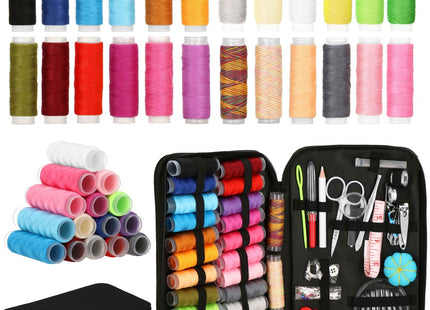 Naaiset | Naaigaren | Naaidoos | Inclusief Etui | 100-Delig | Zwart
