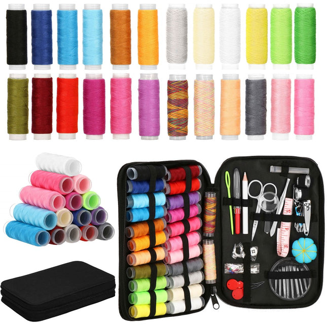 Naaiset | Naaigaren | Naaidoos | Inclusief Etui | 100-Delig | Zwart