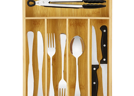 Bestekbak - Bestekhouder - Bestek Organizer - Bamboe - 25x35x5 CM