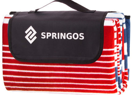 Picknickkleed | Picknickdeken | Buitenkleed | Picknick | 200 x 160 cm | Blauw/Wit/Rood