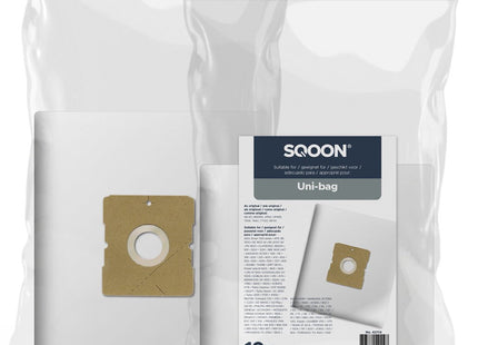 SQOON® Stofzuigerzakken  Geschikt voor Uni-Bag - High Filtration - 10 Stuks