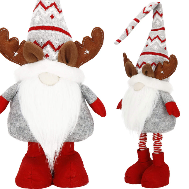 Kerstkabouter | Kerstrendier | 1 Stuk | Verstelbaar In Hoogte | 60-80 cm