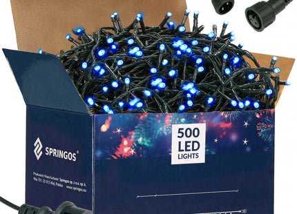 Kerstboomverlichting | Met 500 LED Lampjes | 30 M | Blauw