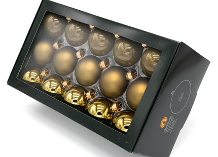 Kerstballen Glas | 30 Stuks | Mix | Glas | Mat | Glans | Ceder