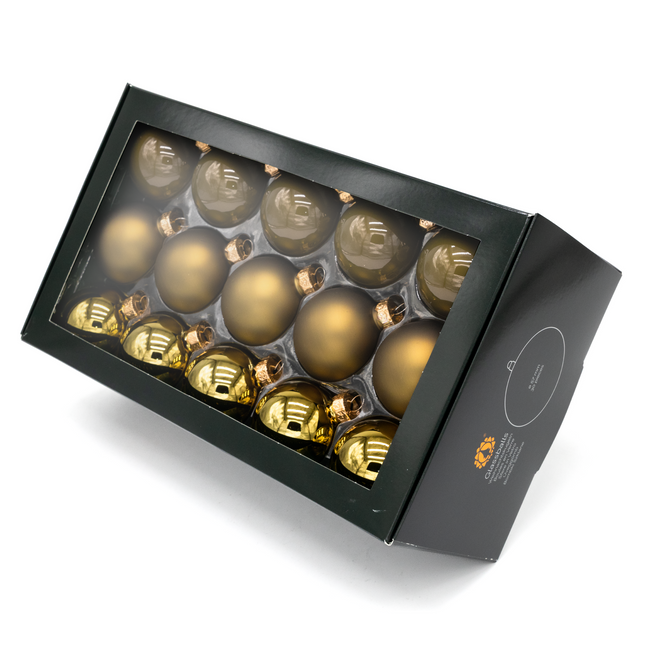 Kerstballen Glas | 30 Stuks | Mix | Glas | Mat | Glans | Ceder